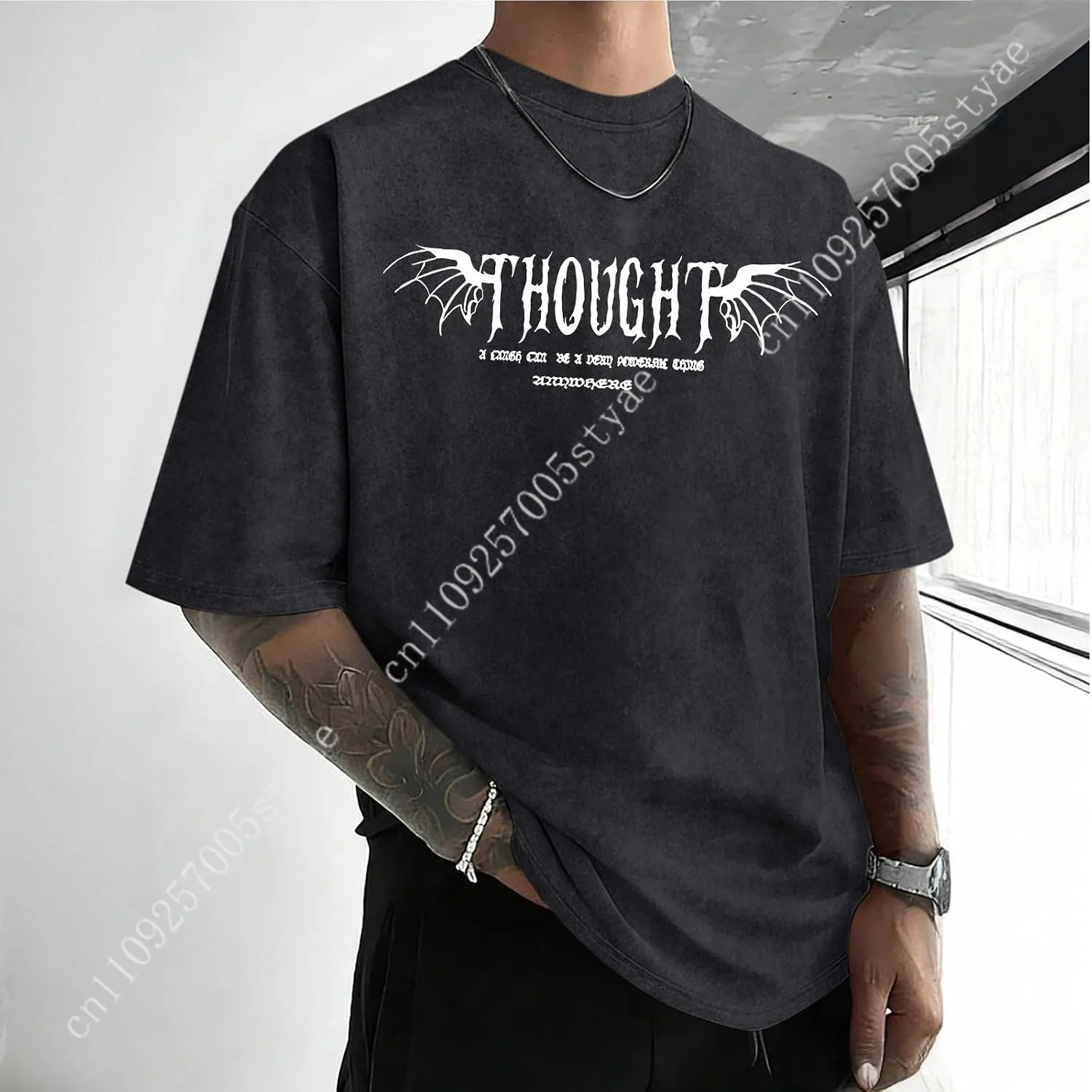 Erkek Asit Yıkama Tişörtü, Gen - Acid Wash Vintage Graphic T Shirt incelemesi ve fiyatı