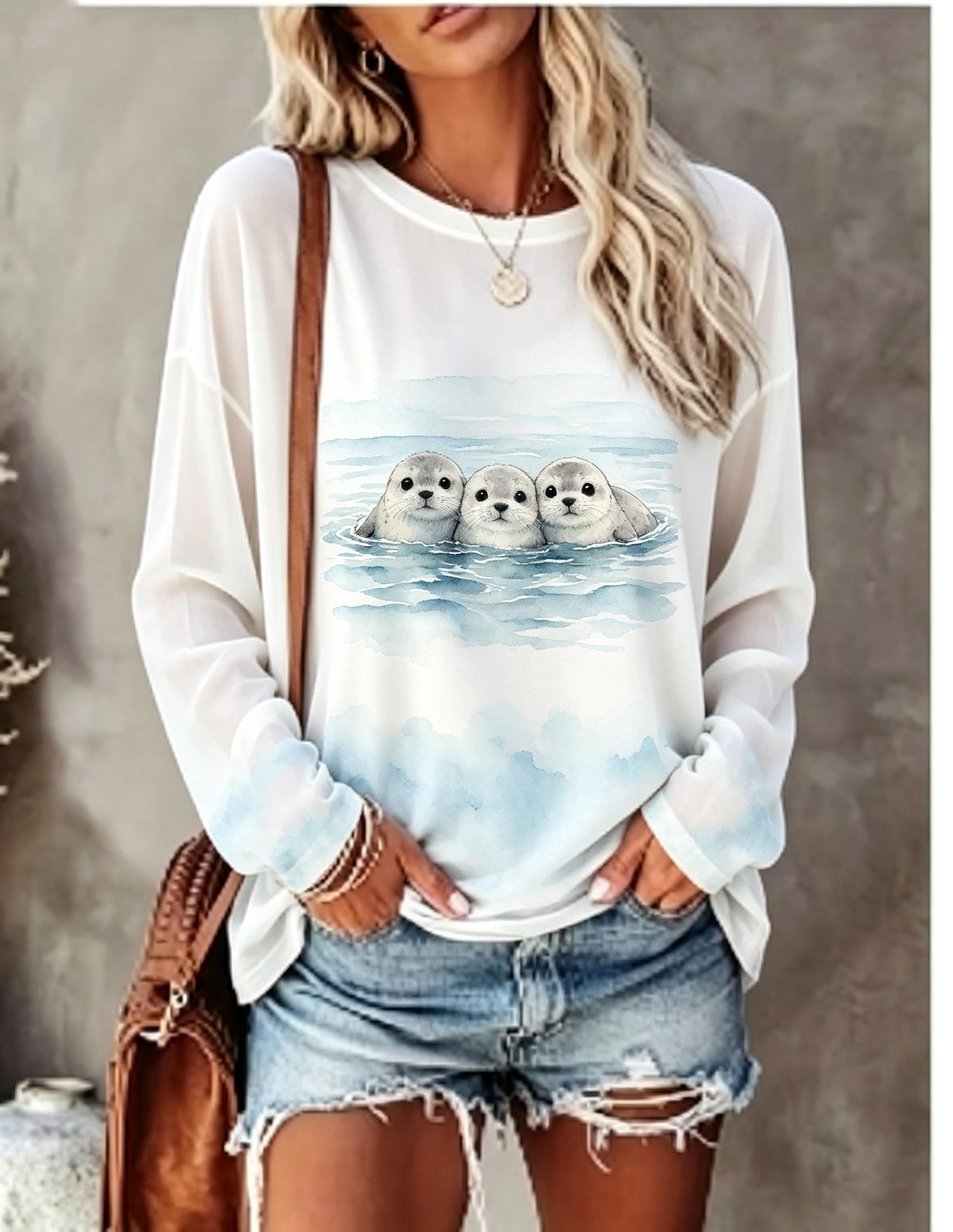 Kadın Uzun Kollu Tişört, Sevim - T-Shirts incelemesi ve fiyatı